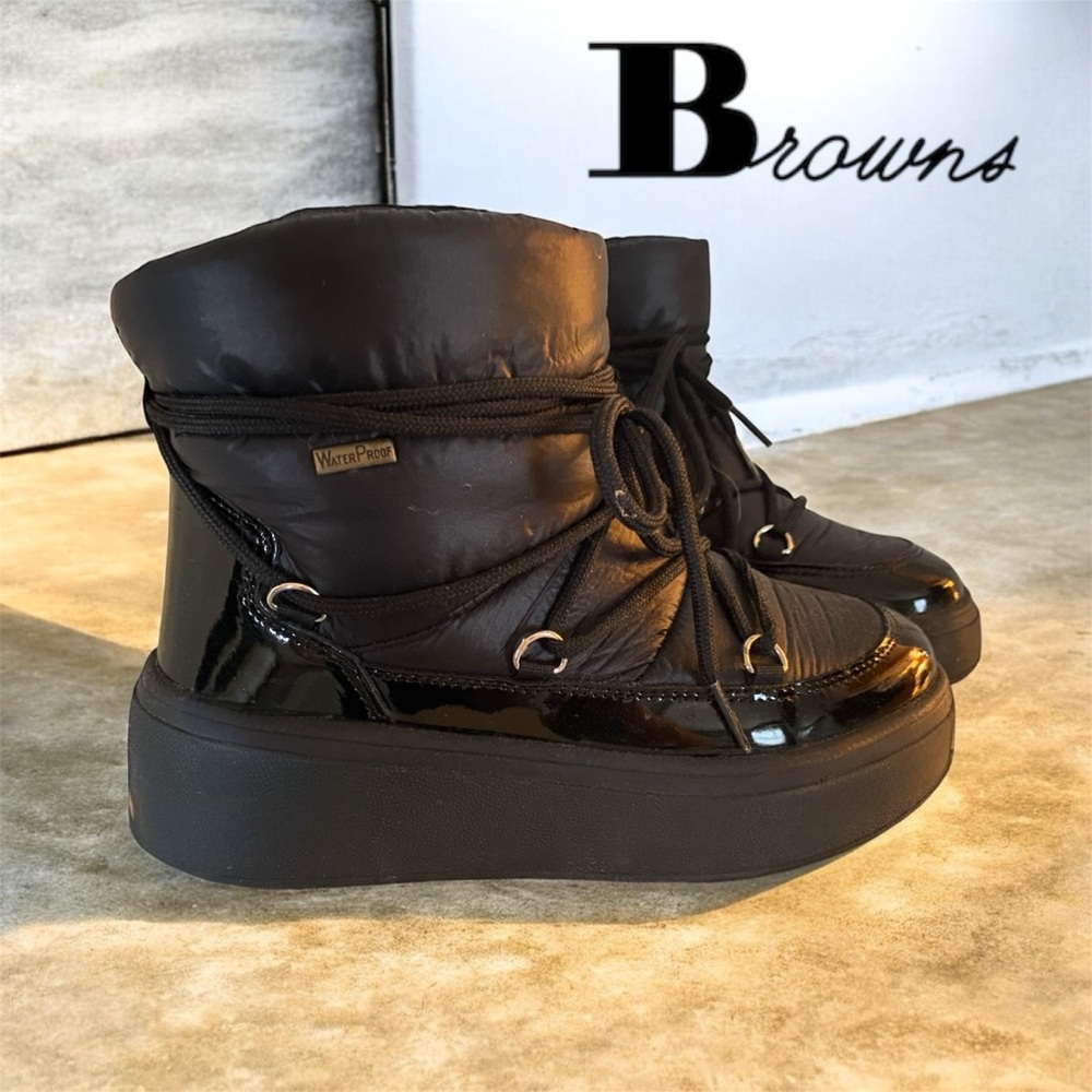 🧡BROWNS Women's Black Winter & Rain Boots